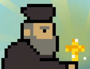 Priest's Holy Quest logo (Made by https://s-sampsa.itch.io/)